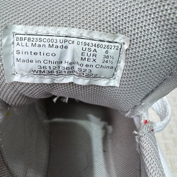 Fubu Mens BYB FB Ath Half Court Sneakers White/Gray Size 6 Synthetic Material - Picture 4 of 6